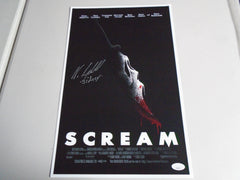 NEVE CAMPBELL Signed 11x17 Poster Wes Craven SCREAM Autograph JSA COA A