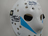 TOM MORGA JOHNNY HOCK DICK WIEAND 3X Signed Hockey MASK Jason Voorhees Friday the 13th Part 5 BAS JSA COA B
