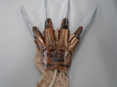 MICHAEL BAILEY SMITH SUPER FREDDY Krueger Signed GLOVE NOES 5 RARE