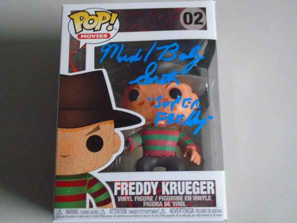 Michael Bailey Smith autographed Super Freddy Funko Pop from NOES 5, rare collectible with HorrorAutographs COA.