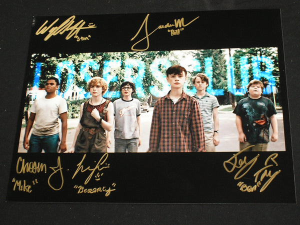 IT Kids Losers Club Cast 5X Signed 10x13 IT (2017) Photo Autograph Sophia Jaeden Chosen Jeremy Ray Wyatt - HorrorAutographs.com