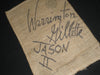 WARRINGTON GILLETTE Signed BURLAP SACK Jason Voorhees Autograph Friday the 13th Part 2 RARE - HorrorAutographs.com