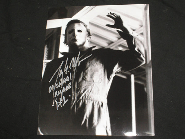 TONY MORAN Signed Michael Myers 8x10 Photo HALLOWEEN Autograph D - HorrorAutographs.com