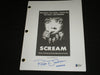 ROGER JACKSON Signed SCREAM Movie SCRIPT Ghostface Autograph BAS BECKETT COA - HorrorAutographs.com