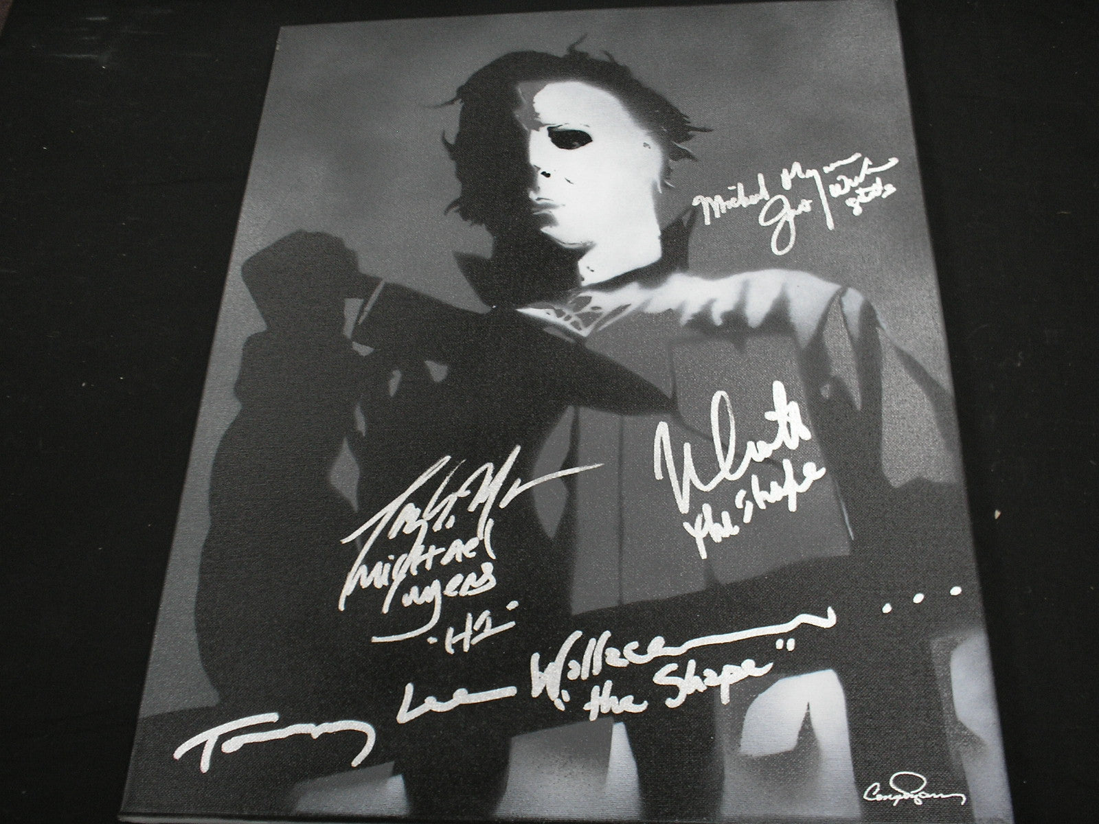 NICK CASTLE TONY MORAN JIM WINBURN & TOMMY LEE WALLACE 4X Signed