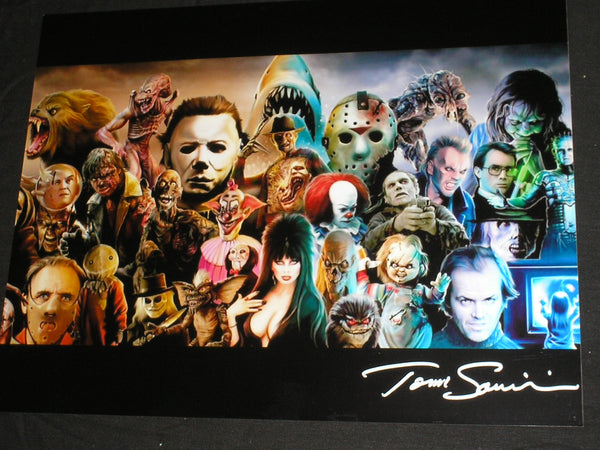 TOM SAVINI Signed Horror Legends 10x13 Photo Sultan of Splatter Autograph - HorrorAutographs.com