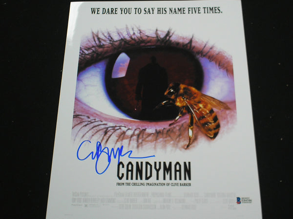 CLIVE BARKER Signed Candyman Custom Metallic 10x13 Photo Autograph Beckett BAS COA - HorrorAutographs.com
