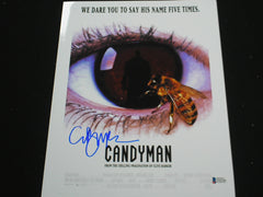 CLIVE BARKER Signed Candyman Custom Metallic 10x13 Photo Autograph Beckett BAS COA