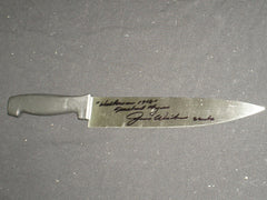 JIM WINBURN Signed Steel Chef Knife Michael Myers 1978 Halloween Autograph RARE JSA COA