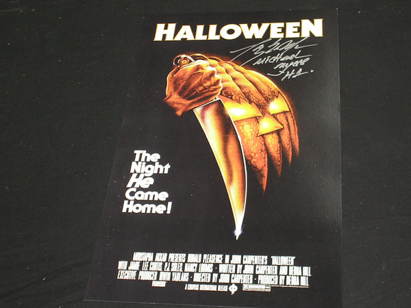 TONY MORAN Signed 11x17 Movie Poster HALLOWEEN Michael Myers Autograph B - HorrorAutographs.com