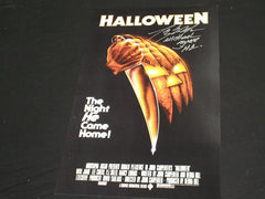 TONY MORAN Signed 11x17 Movie Poster HALLOWEEN Michael Myers Autograph JSA COA B