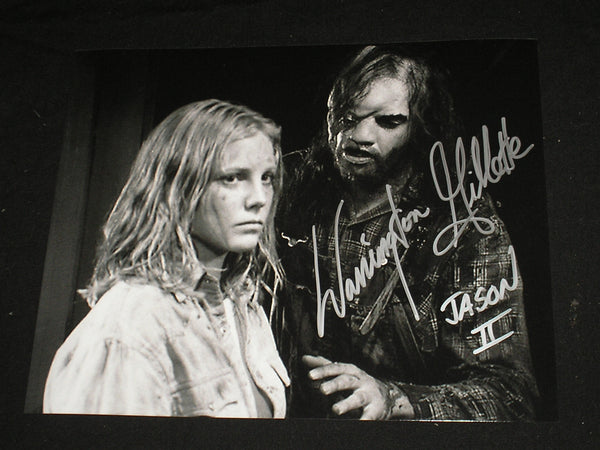 WARRINGTON GILLETTE Signed Jason Voorhees 8X10 Photo Autograph FRIDAY THE 13TH Part 2 K - HorrorAutographs.com