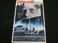 MIKO HUGHES Signed PET SEMATARY 11x17 Movie Poster Gage Autograph BAS QR