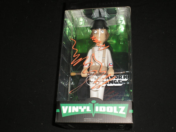 Malcolm McDowell signed Alex DeLarge Vinyl Idolz 9' figure from A Clockwork Orange, authenticated by BECKETT COA.