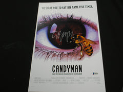 CLIVE BARKER Signed Candyman 11x17 Movie Poster Autograph BECKETT JSA COA