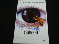CLIVE BARKER & TONY TODD Signed CANDYMAN 11x17 Movie Poster Autograph BECKETT BAS COA A