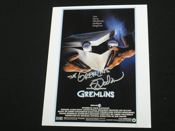 Mark Dodson autographed 8x10 Gremlins photo, the voice behind the creatures, with HorrorAutographs COA D.