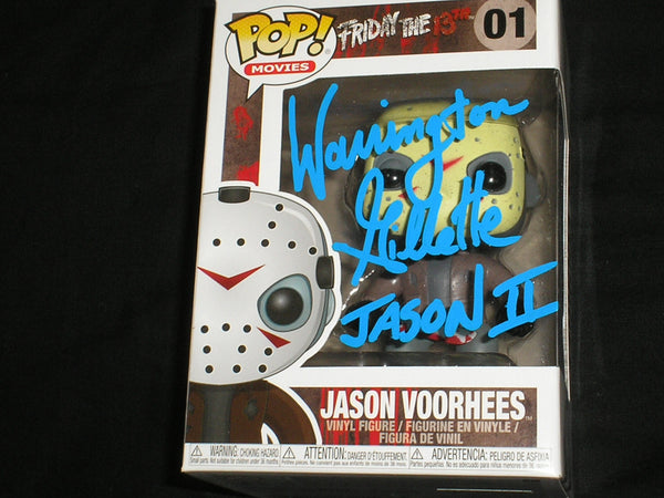 WARRINGTON GILLETTE Signed JASON Voorhees FUNKO POP Figure Autograph Friday the 13th Part 2 - HorrorAutographs.com