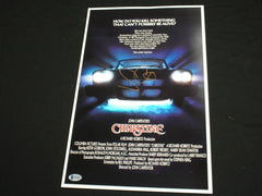 JOHN CARPENTER Signed CHRISTINE 11x17 Movie Poster Autograph BECKETT BAS COA