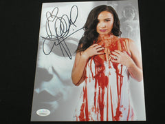 DANIELLE HARRIS Signed 8x10 Photo Halloween Autograph Scream Queen BAS JSA COA A