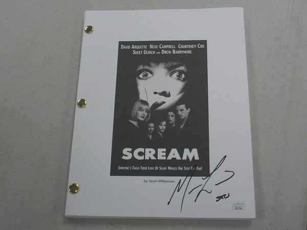 MATTHEW LILLARD Signed SCREAM Movie SCRIPT Stu Ghostface Autograph JSA COA