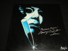 GEORGE WILBUR Signed Michael Myers ORIGINAL Art Painting Halloween Autograph A