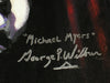 GEORGE WILBUR Signed Michael Myers ORIGINAL Art Painting Halloween Autograph C - HorrorAutographs.com