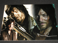 NORMAN REEDUS Signed 11x14 Custom Metallic Photo Daryl Dixon Autographed The Walking Dead B