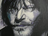 NORMAN REEDUS Signed Original Canvas Painting Daryl Dixon The Walking Dead RARE D - HorrorAutographs.com