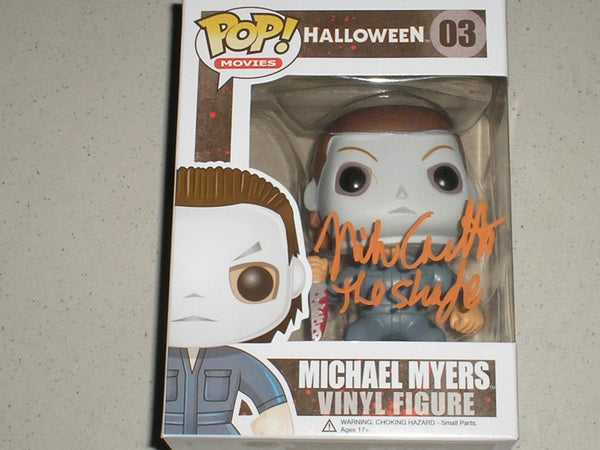 NICK CASTLE Signed Michael Myers FUNKO POP Figure Halloween THE SHAPE - HorrorAutographs.com