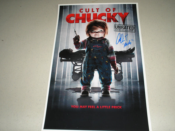 ALEX VINCENT Signed Cult of Chucky 11x17 Movie Poster Autograph Child's Play Franchise - HorrorAutographs.com