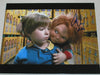 Signed 8x10 photo of Alex Vincent as Andy from Child's Play, with Chucky, JSA COA D authenticated.