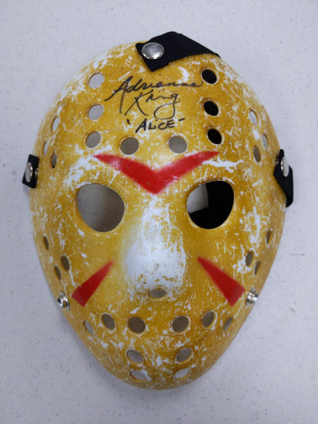 Adrienne KING Signed  Hockey MASK Jason Voorhees Friday the 13th COA