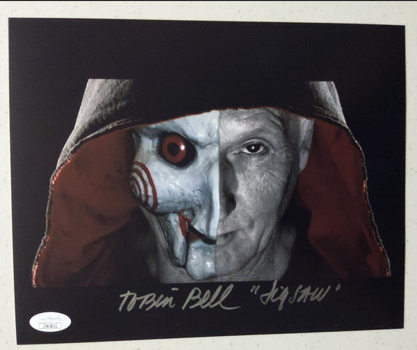 TOBIN BELL Signed Saw 8x10 Photo Autograph Jigsaw JSA BSA COA B