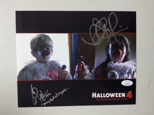 DANIELLE HARRIS ERIK PRESTON Signed 8x10 Photo Halloween Autograph BAS JSA COA