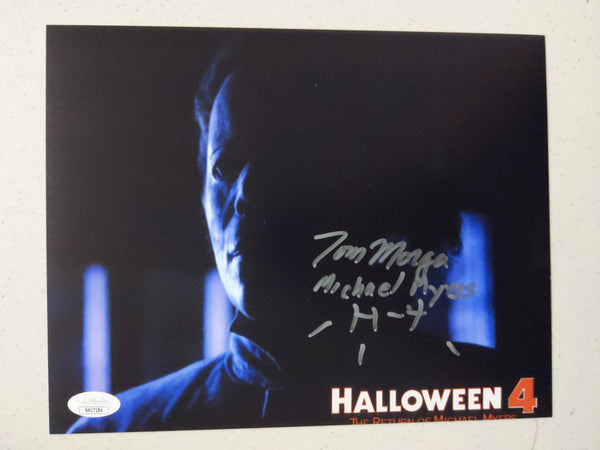 TOM MORGA Signed Halloween Part 4 Michael Myers 8x10 Photo Autograph BAS JSA COA C