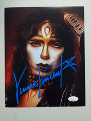 VINNIE VINCENT Signed KISS 8x10 Photo Autograph BAS JSA COA F