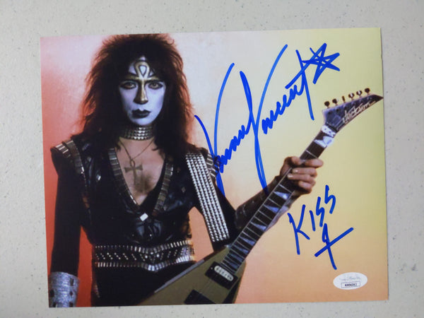 VINNIE VINCENT Signed KISS 8x10 Photo Autograph BAS JSA COA J