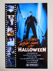 TONY MORAN Signed 11x17 Movie Poster HALLOWEEN Michael Myers Autograph JSA COA D