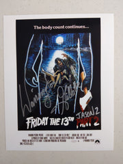 WARRINGTON GILLETTE Signed Friday the 13th Part 2 8x10 Photo Autograph Auto Jason Voorhees JSA COA Z