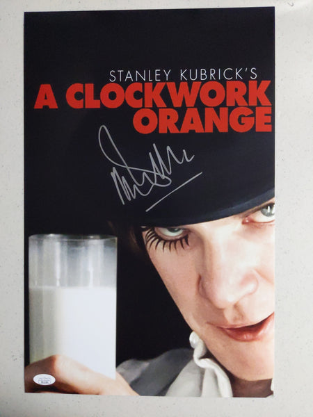 MALCOLM MCDOWELL Signed 11x17 PHOTO  Clockwork Orange BAS JSA COA C