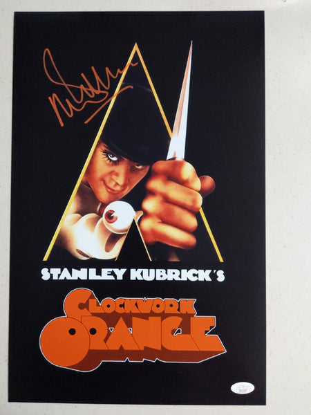 MALCOLM MCDOWELL Signed 11x17 PHOTO  Clockwork Orange BAS JSA COA D