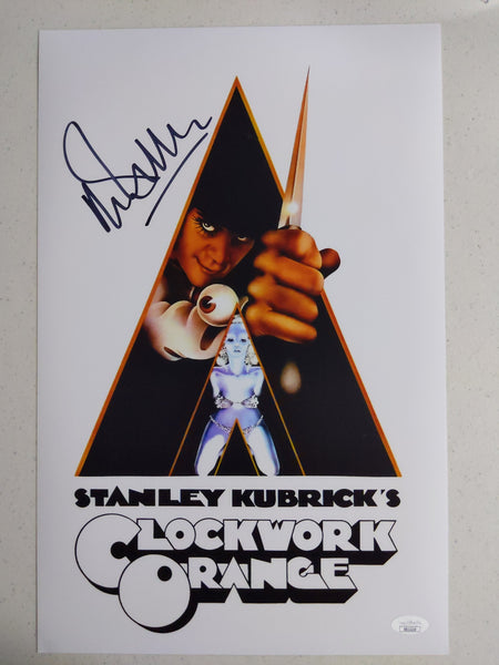 MALCOLM MCDOWELL Signed 11x17 PHOTO  Clockwork Orange BAS JSA COA E