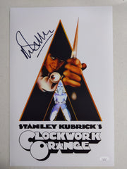 MALCOLM MCDOWELL Signed 11x17 PHOTO  Clockwork Orange BAS JSA COA E