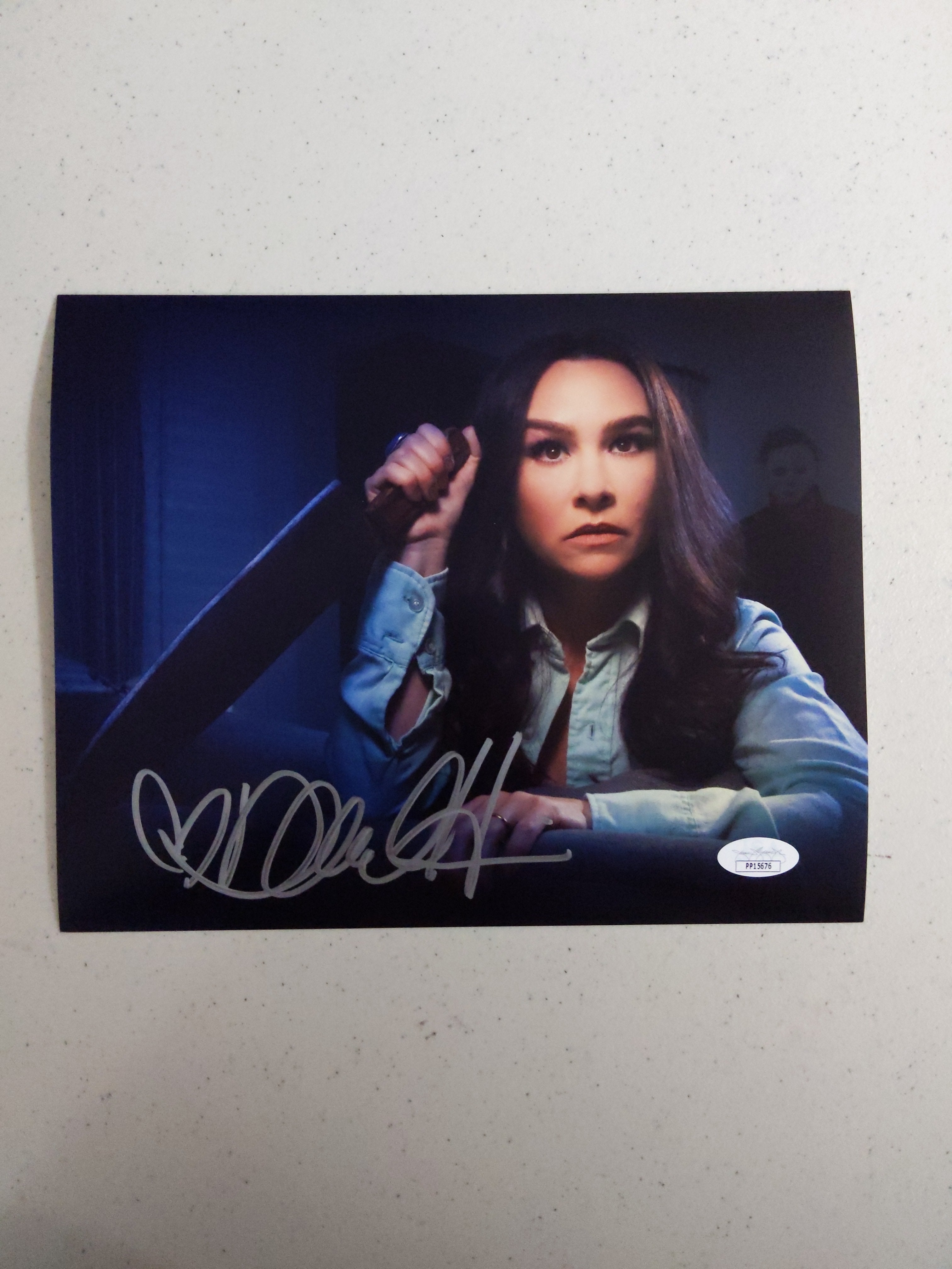 DANIELLE HARRIS Signed 8x10 Photo Halloween Autograph BAS JSA COA O, image size:3024x4032