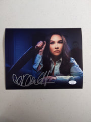 DANIELLE HARRIS Signed 8x10 Photo Halloween Autograph  BAS JSA COA O