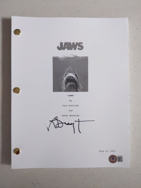 RICHARD DREYFUSS Signed ORIGINAL JAWS Movie SCRIPT Autograph JSA BAS BECKETT QR