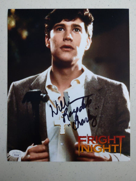 WILLIAM RAGSDALE Signed 8x10 Photo Fright Night Autographed Charley BAS JSA COA A