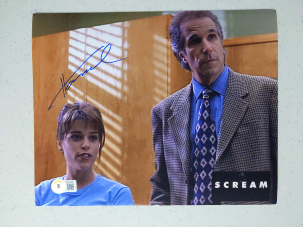 HENRY WINKLER Scream signed 8x10 photo Mr Himbry Neve Campbell Autograph BAS QR b