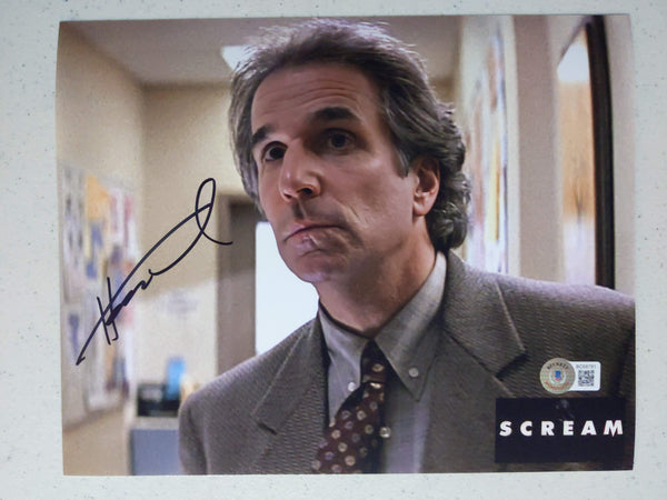 HENRY WINKLER Scream signed 8x10 photo Mr Himbry Autograph BAS QR A